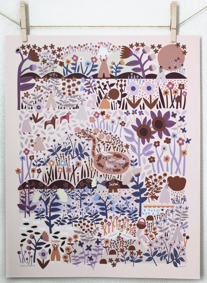 Nature Keepers Print Blush Leah Duncan