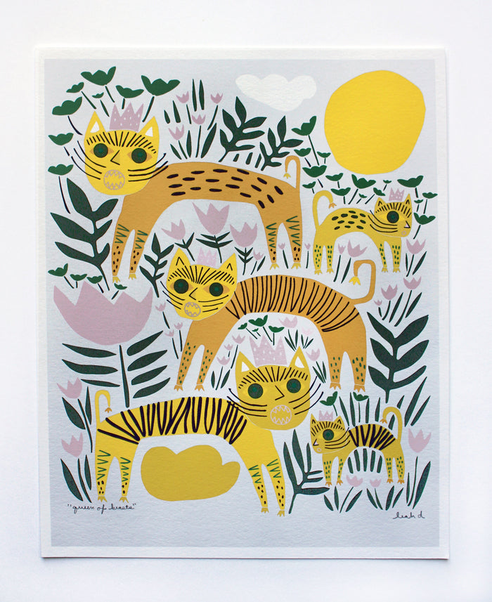 Queen of Beasts Print vendor-unknown
