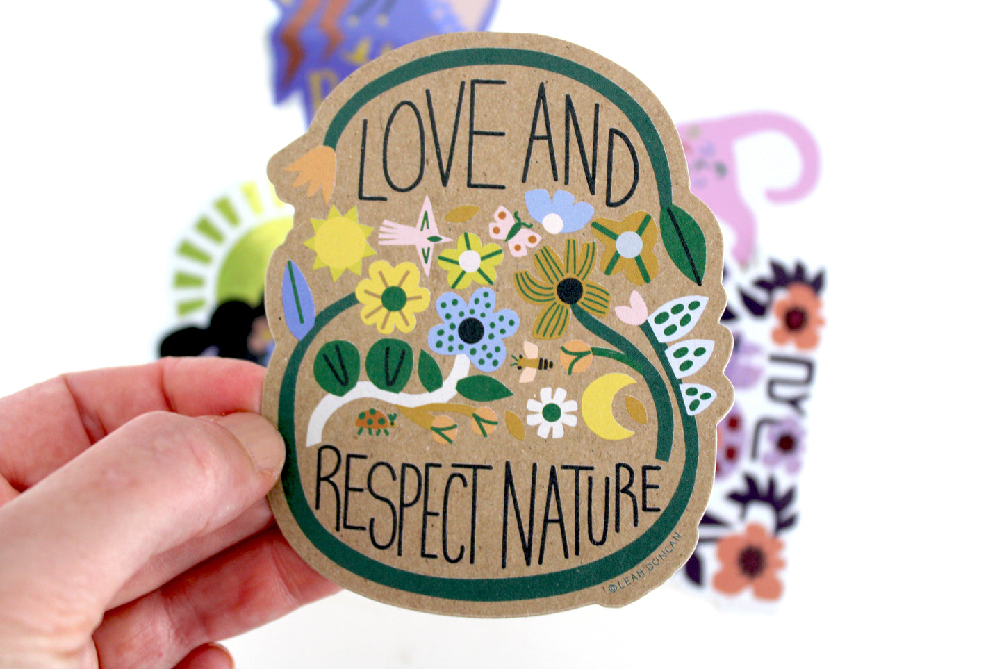 Love and Respect Nature Sticker