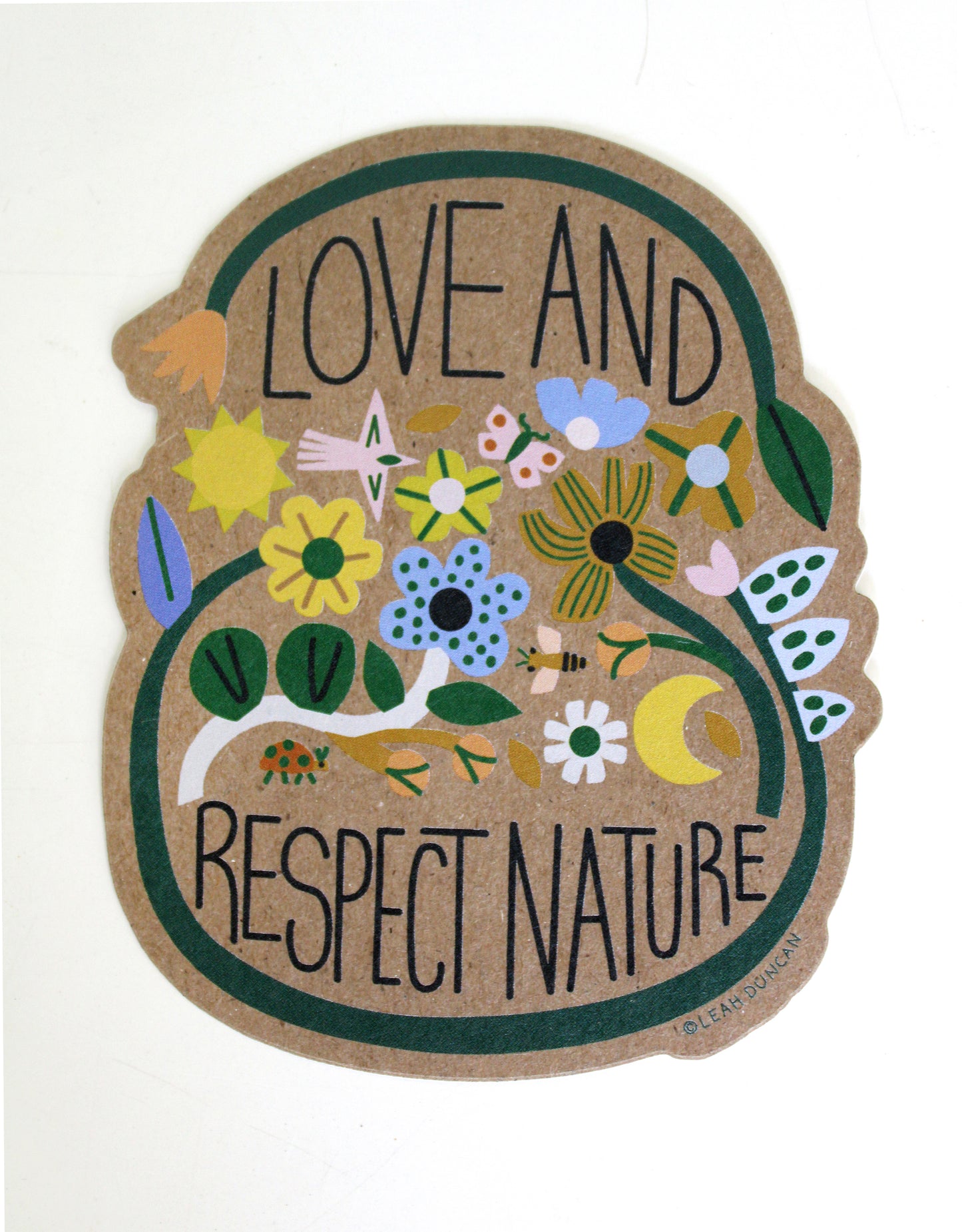 Love and Respect Nature Sticker