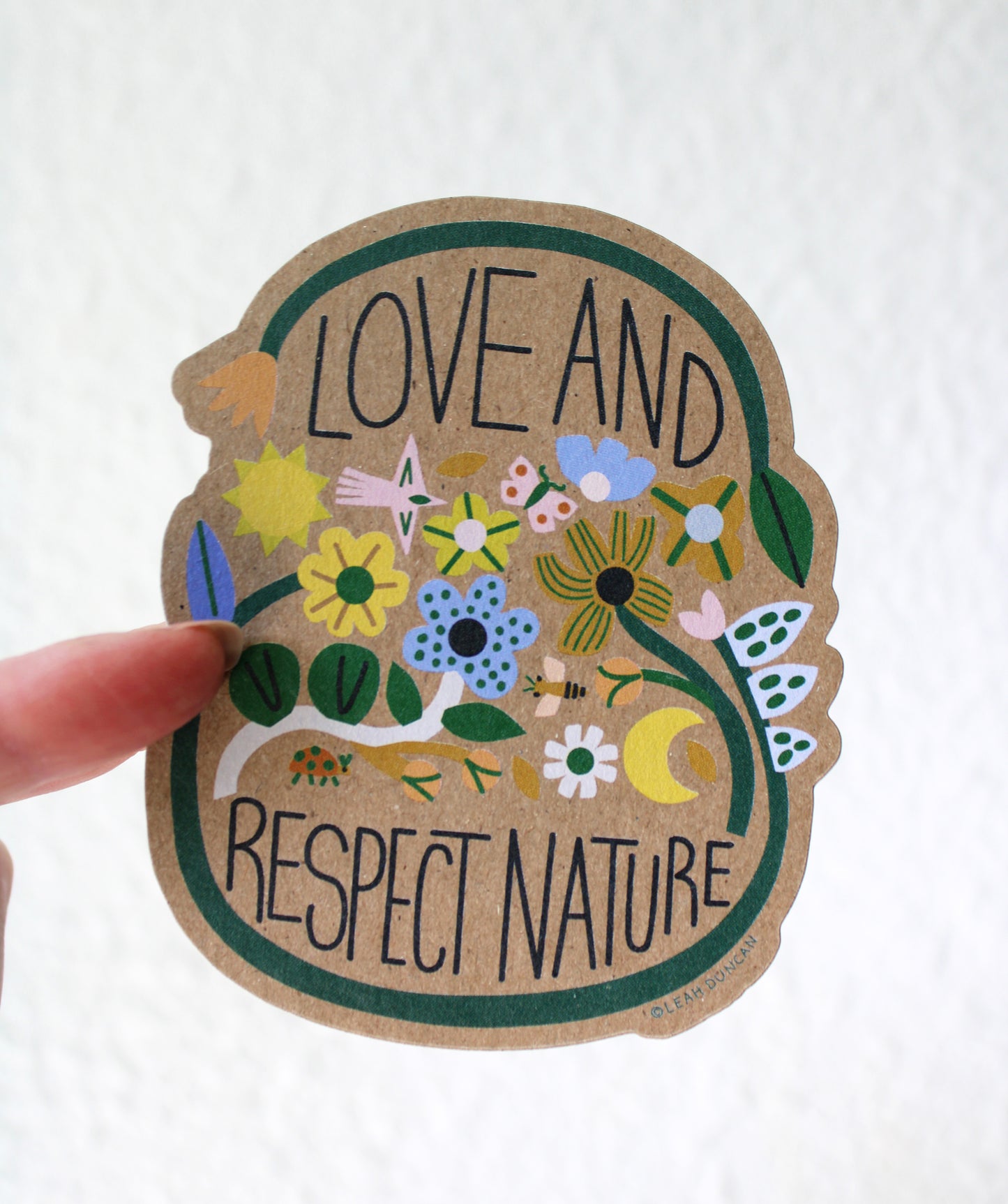 Love and Respect Nature Sticker