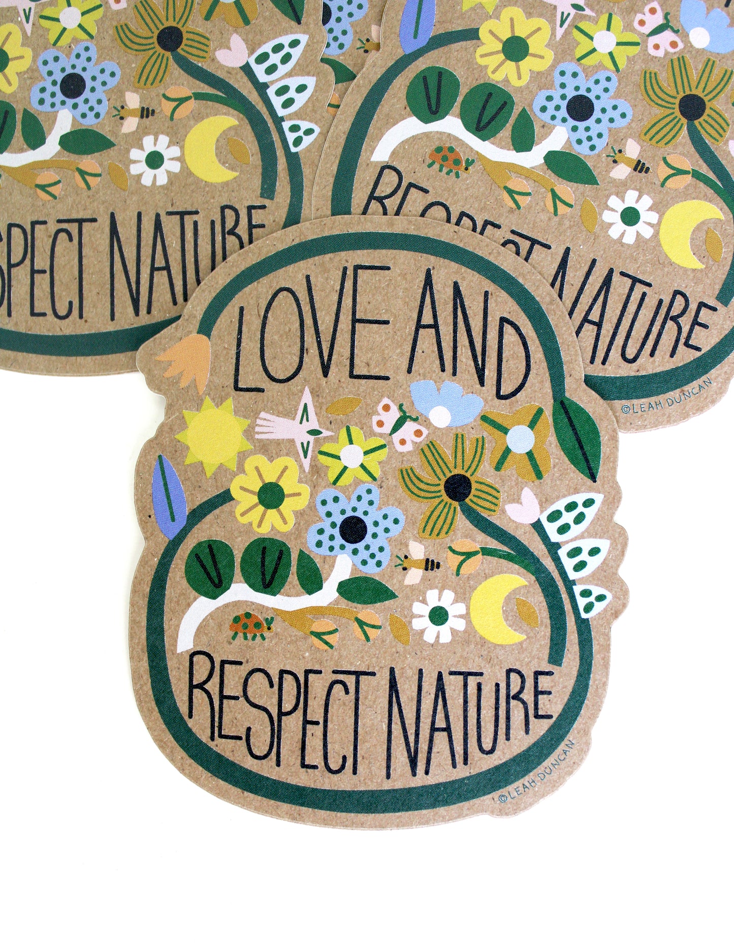 Love and Respect Nature Sticker