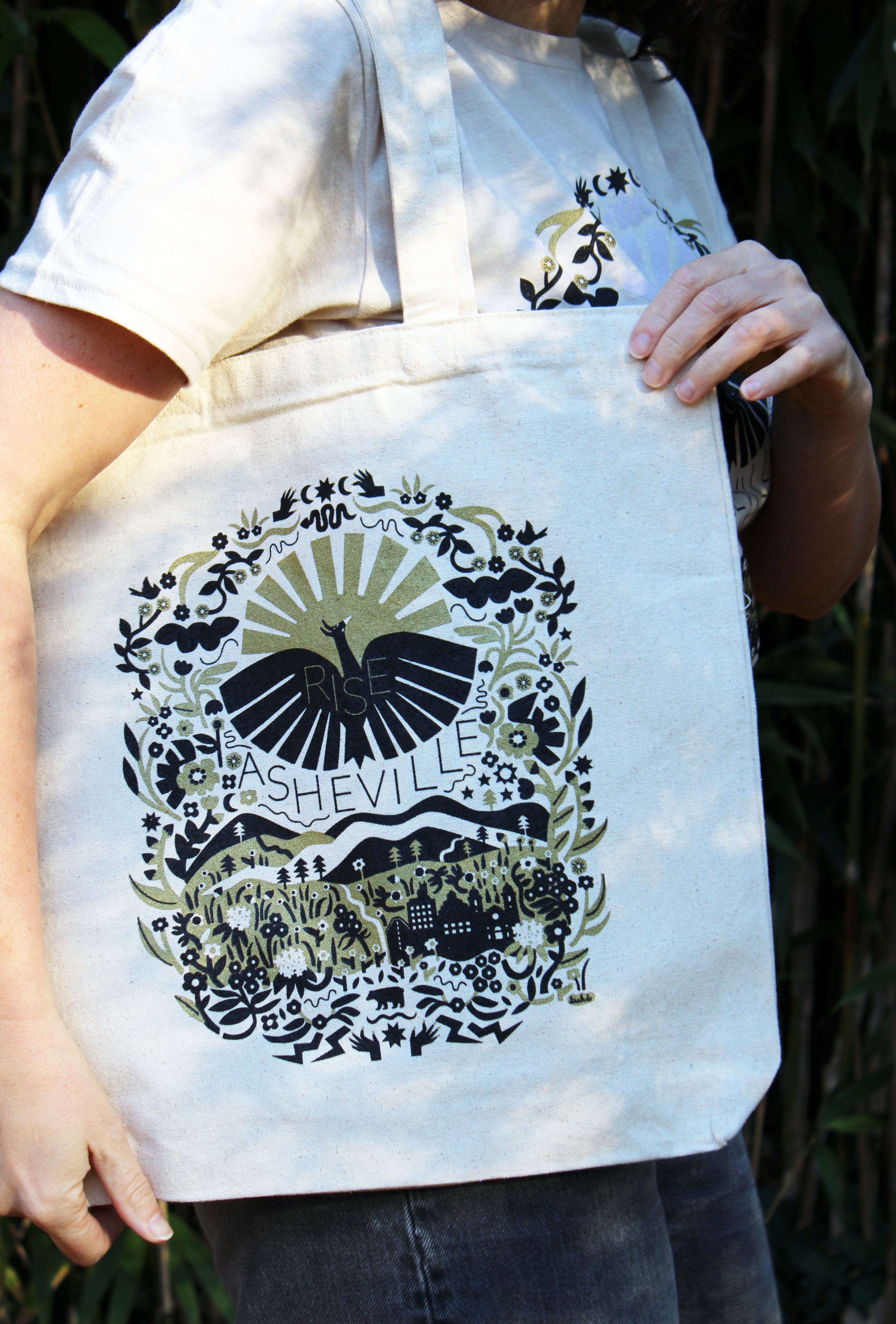 Asheville tote bag hurricane helen