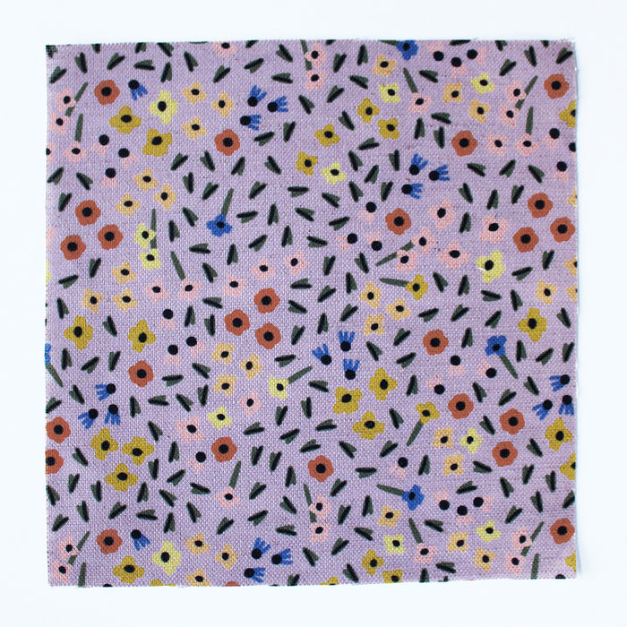 Seed Speckle Cotton Linen Fabric Periwinkle