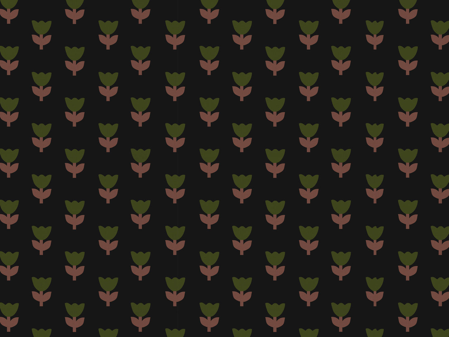 Tulip Tango Cotton Linen Fabric Black