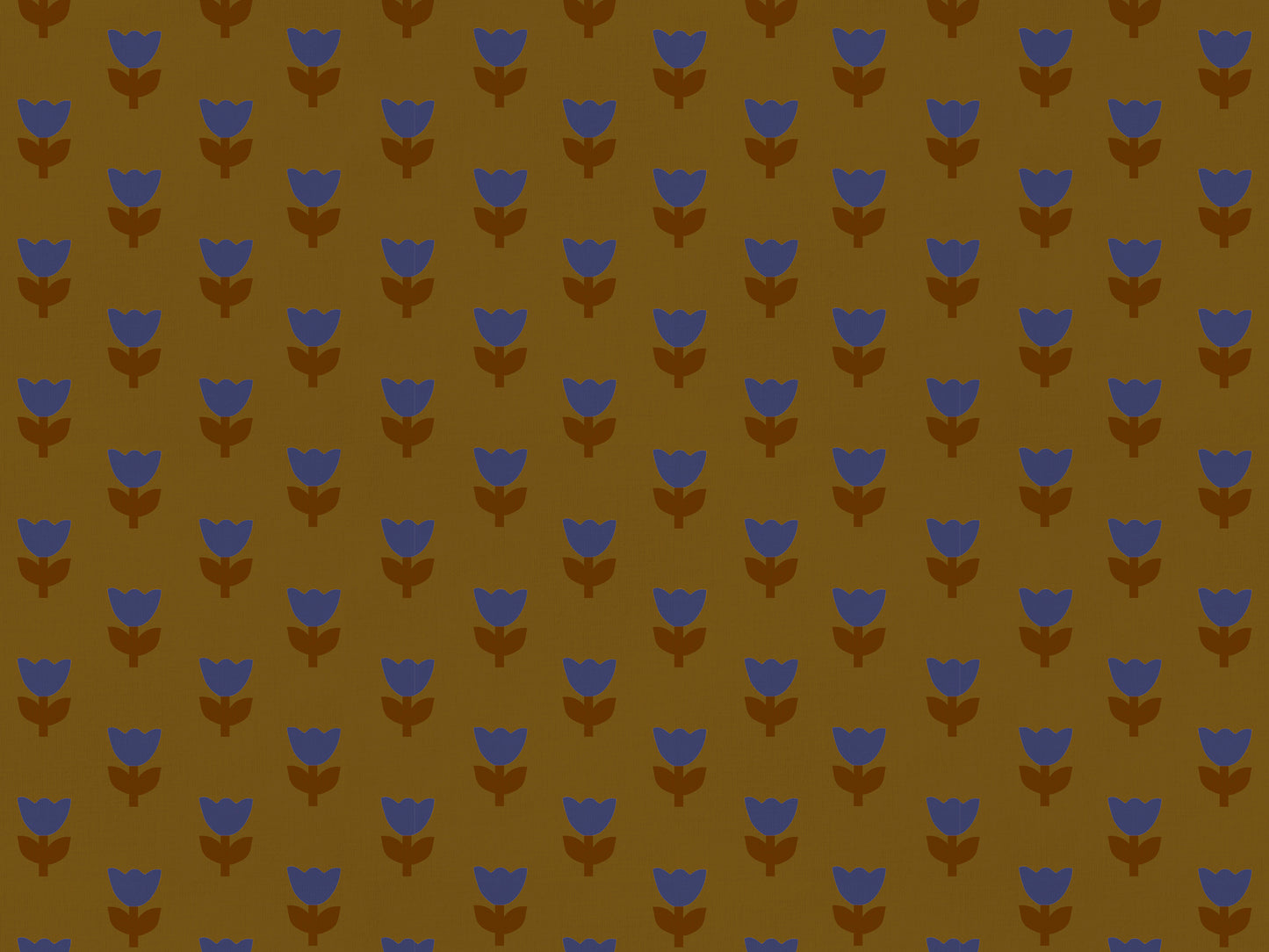 Tulip Tango Cotton Linen Fabric Brown