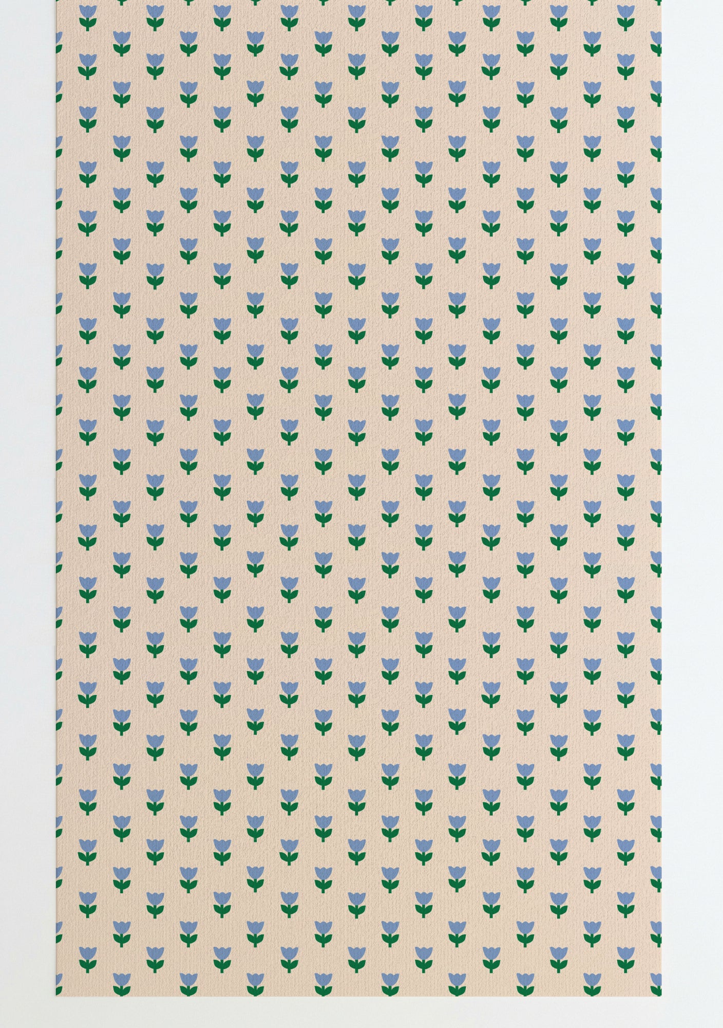 Tulip Tango Wallpaper Blue Peel and Stick