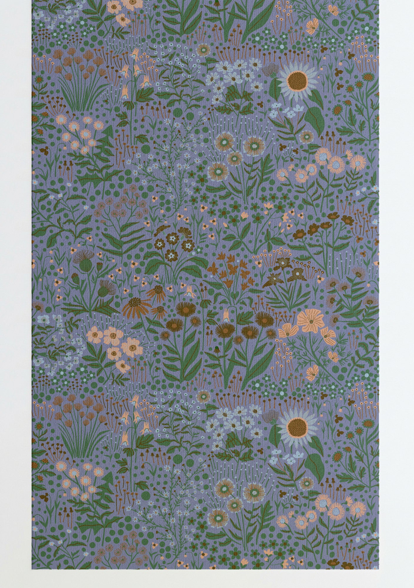 Wildflower Wallpaper Blue