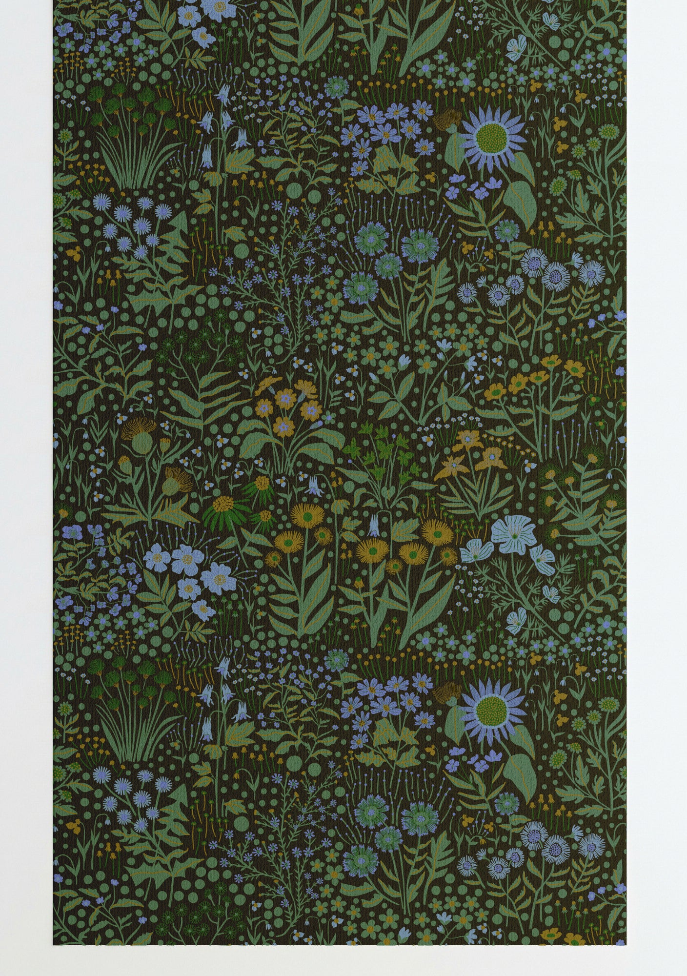 Wildflower Wallpaper Brown