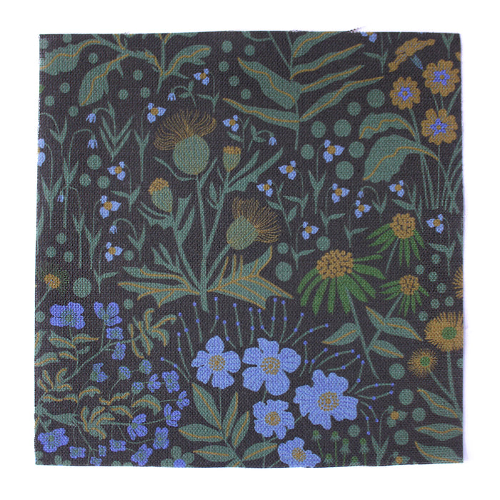 Wildflower Cotton Linen Fabric Forest