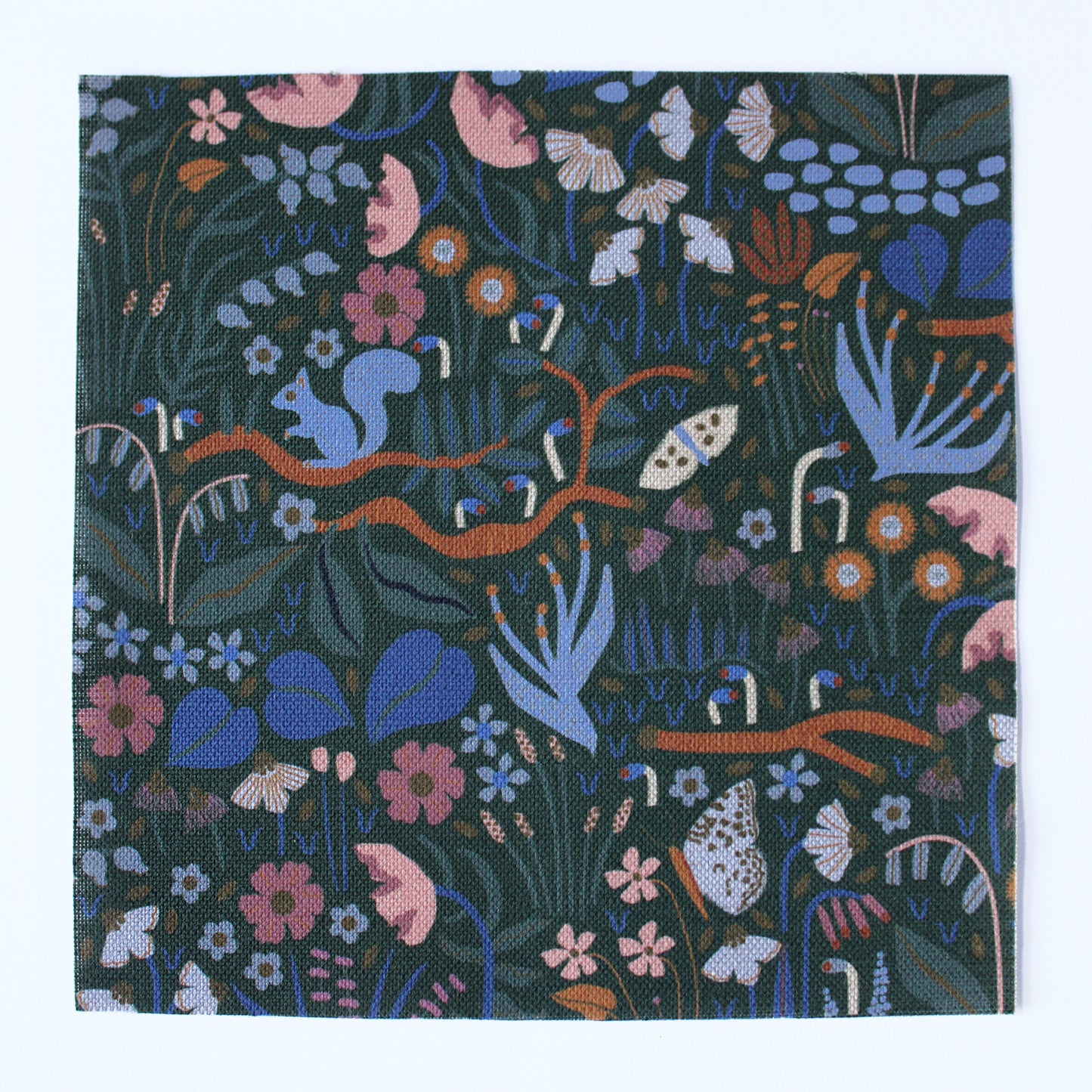 Wildwood Garden Cotton Linen Fabric Forest
