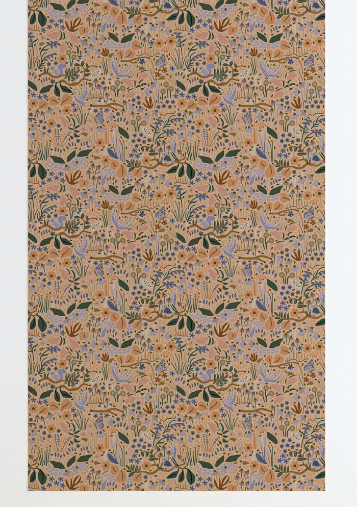 Wildwood Garden Wallpaper Peach Peel and Stick