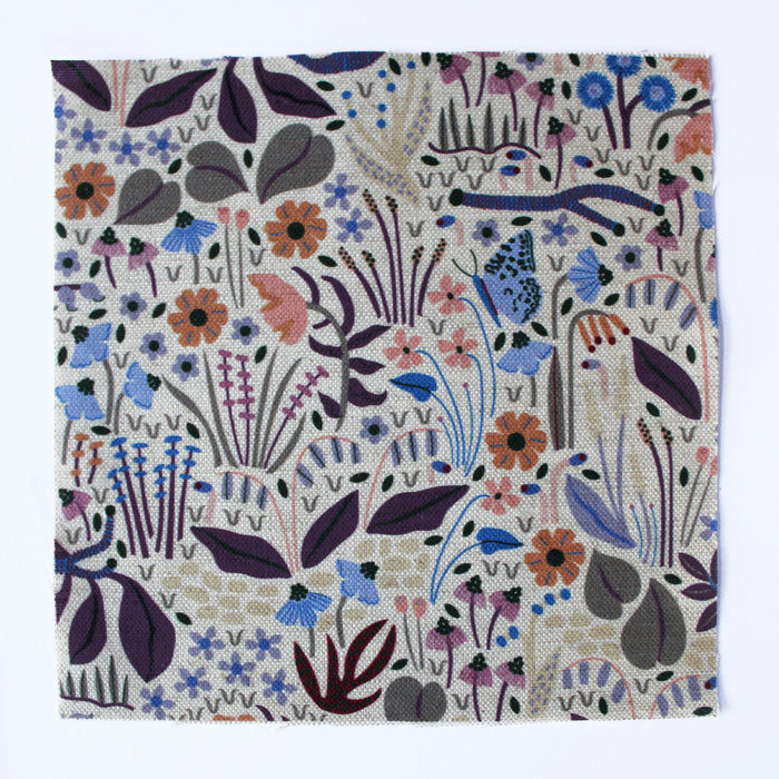 Wildwood Garden Cotton Linen Fabric Natural