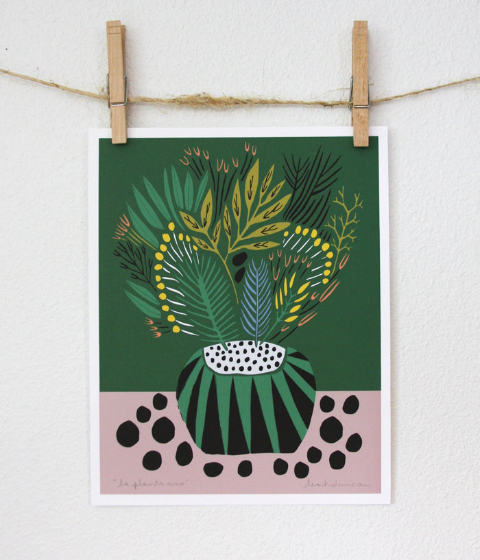 La Planta Uno Print vendor-unknown