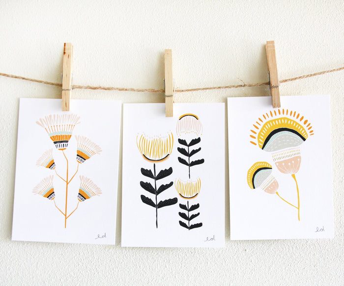 Desert Flowers Set of 3 Prints vendor-unknown