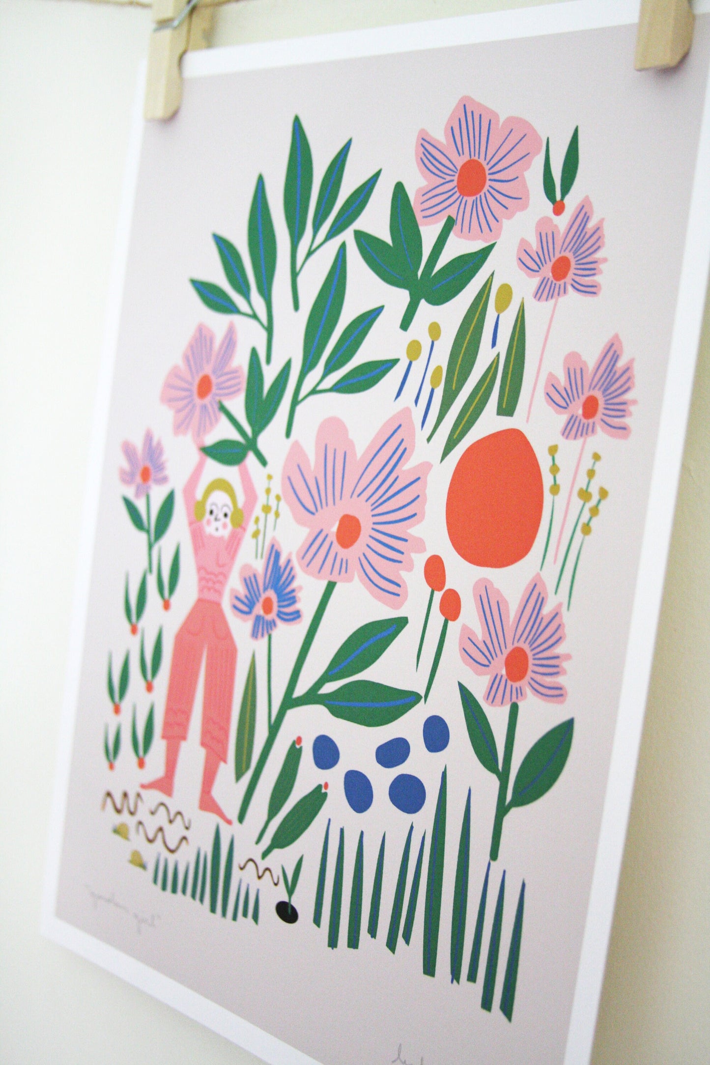 Garden Girl Print