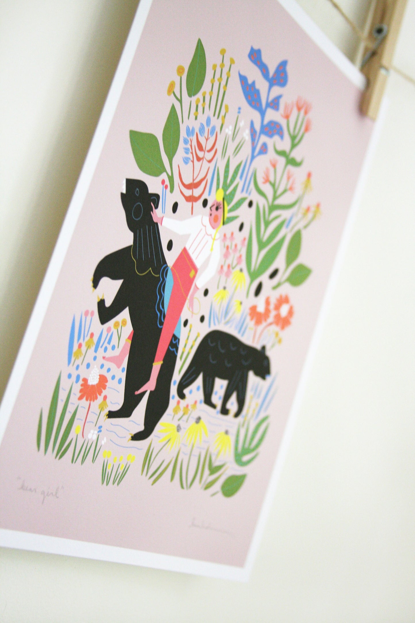 Bear Girl Print