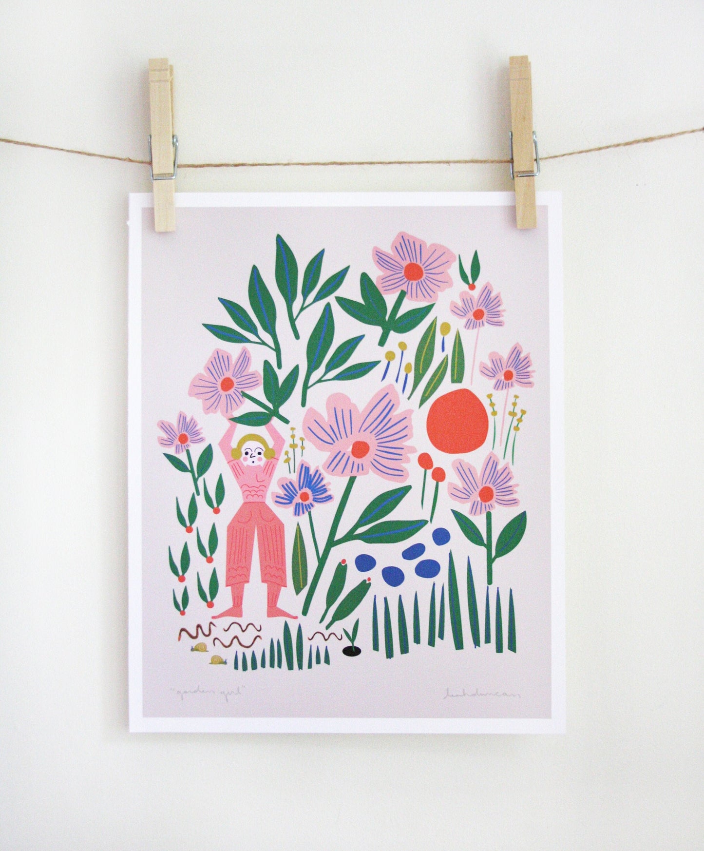 Garden Girl Print