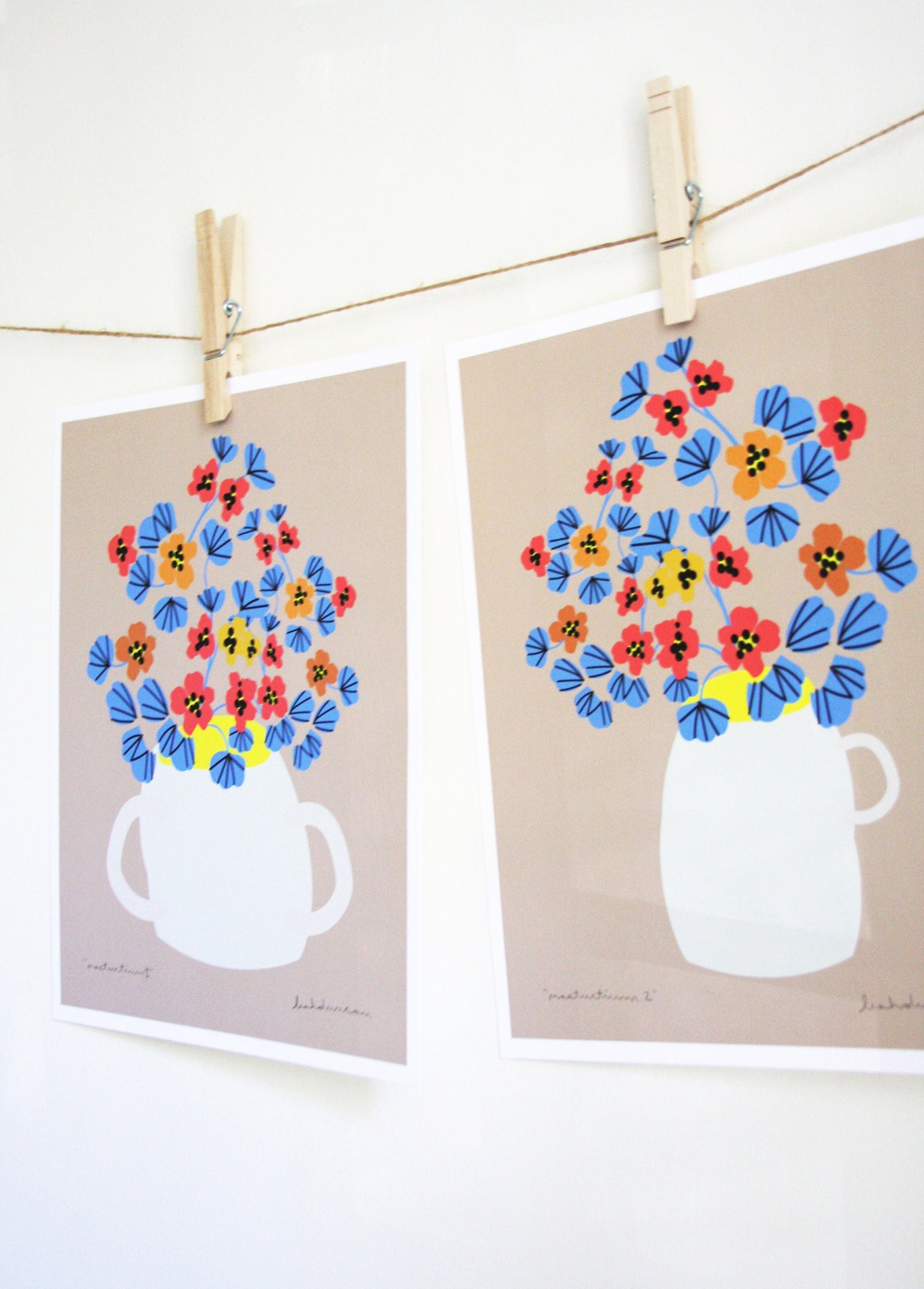 Nasturtium Set of 2 Prints