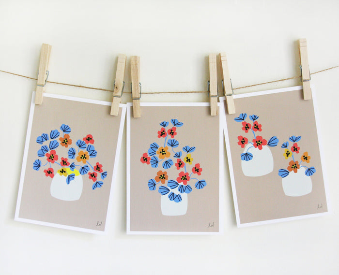 Nasturtium Set of 3 Prints vendor-unknown