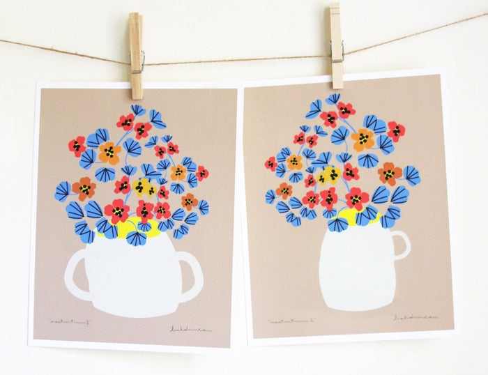 Nasturtium Set of 2 Prints vendor-unknown
