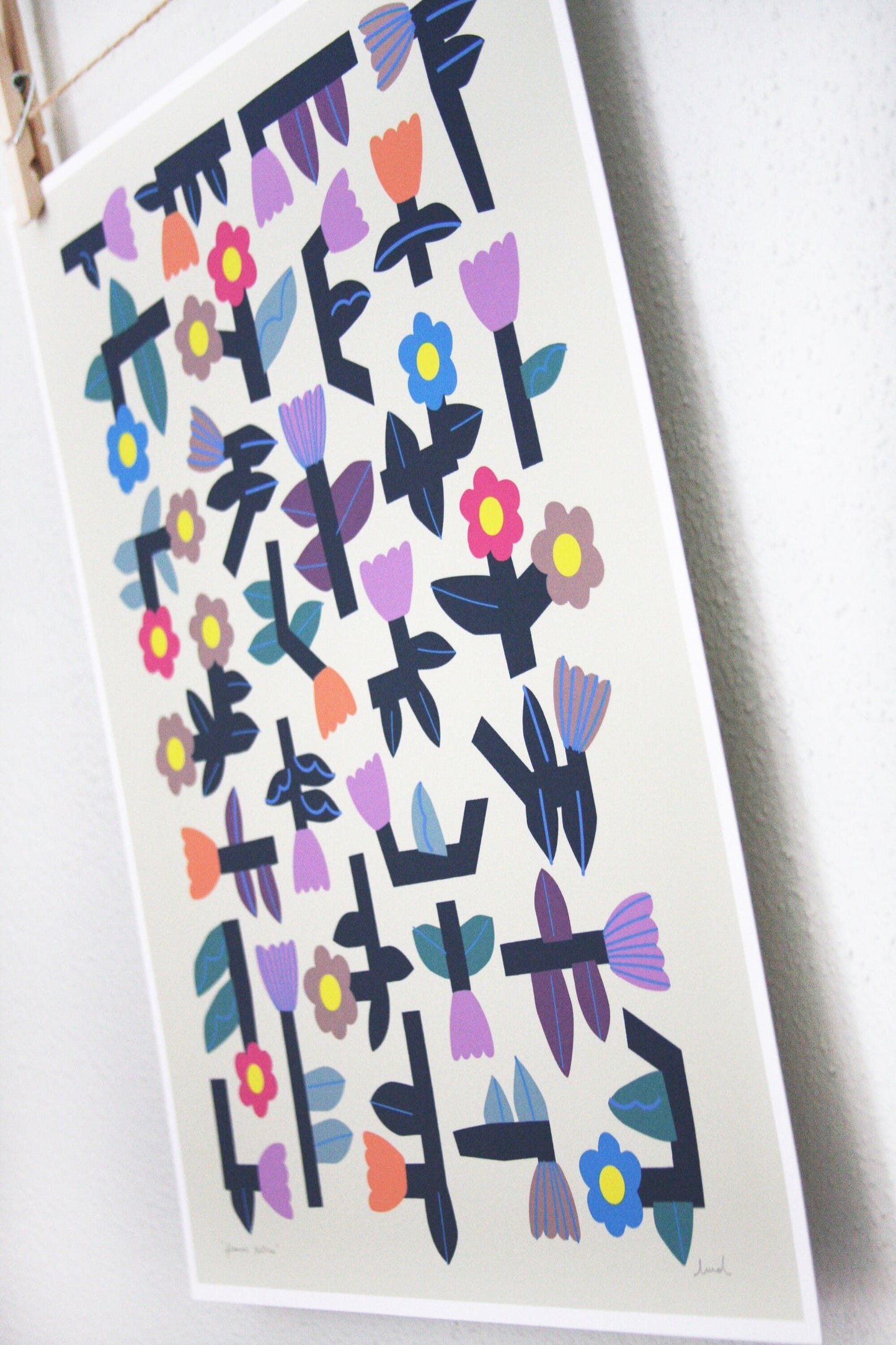 Flower Tetris Print